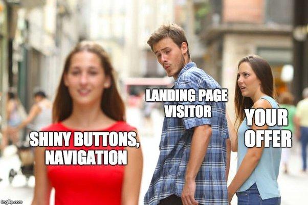landing page design mistakes
