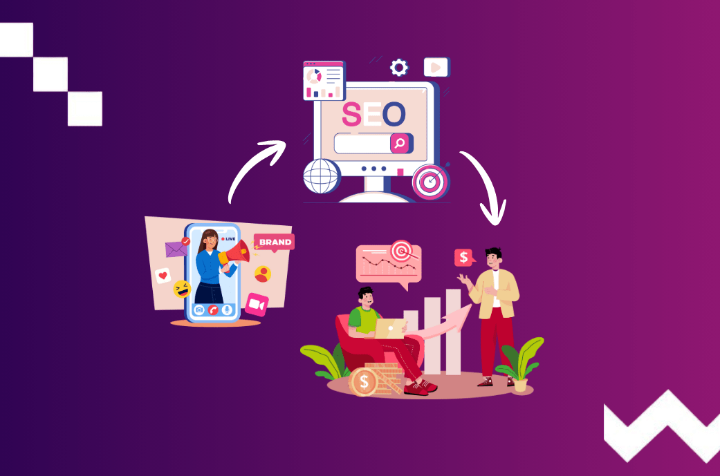 Image illustrating SEO content cycle
