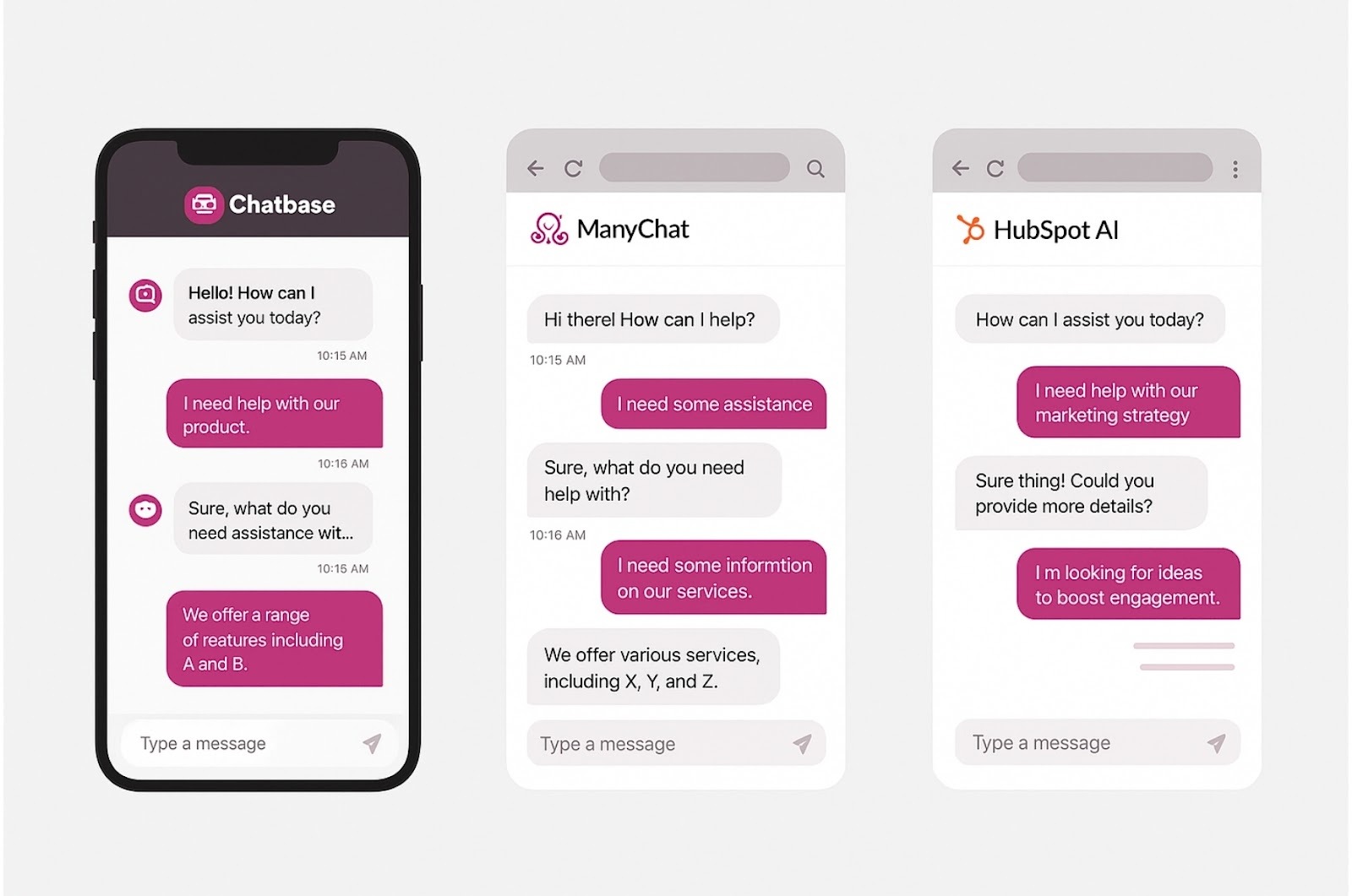 Image showing the user interface of specific generative AI tools.