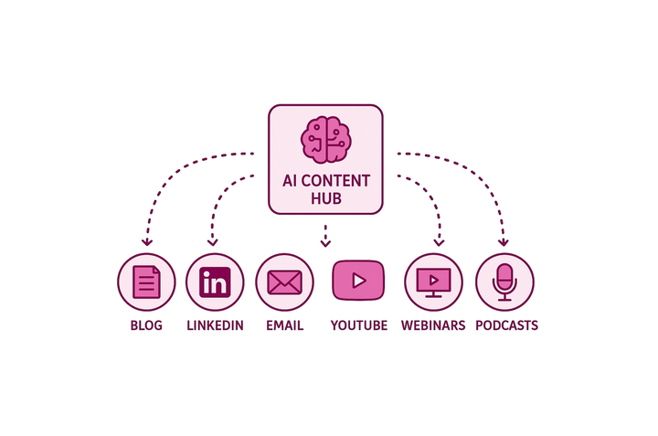 Image showing an AI Content hub.